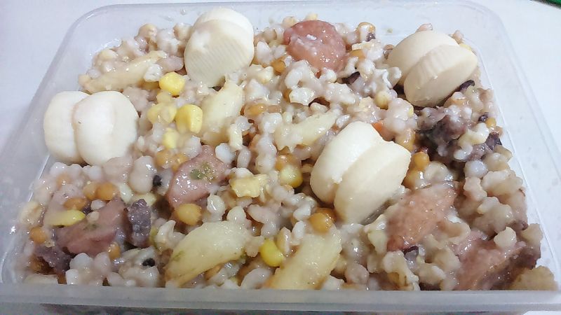 自助尾牙年菜系列~干貝蟹管肉十穀飯