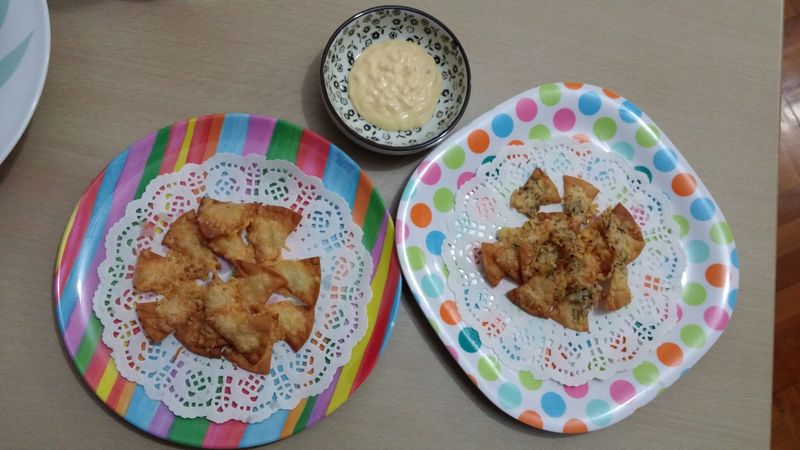 [用餃子皮做芝士脆片]偽墨西哥脆片