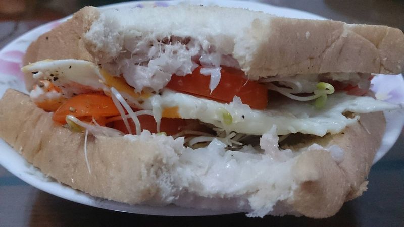 ［美味早餐］鮪魚沙拉蛋三明治