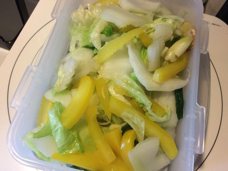 甜椒炒白菜