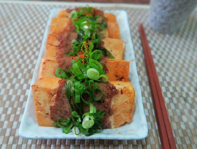 【壽喜燒風味】牛肉豆腐排