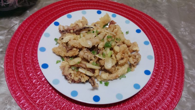 蒜香酥炸透抽