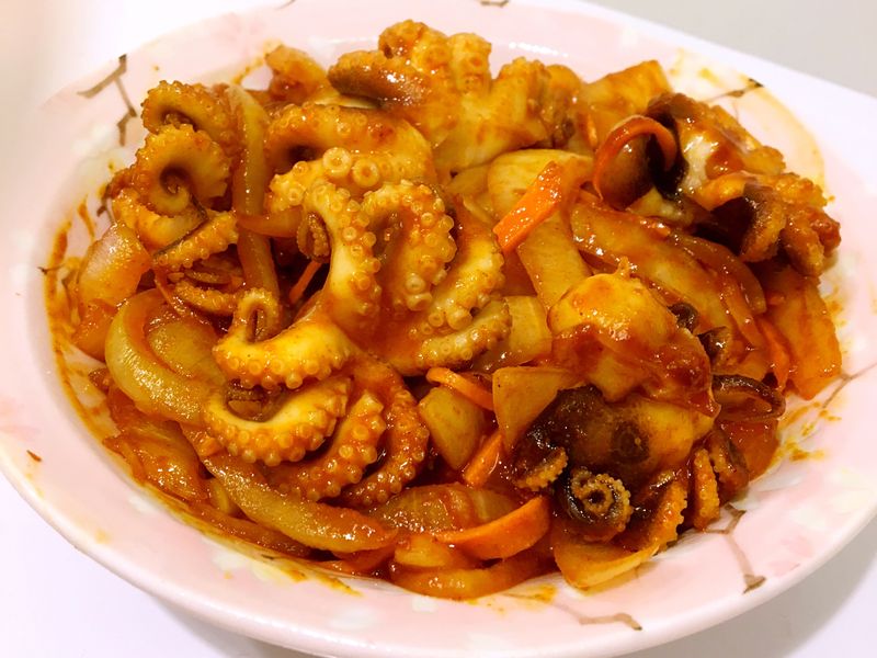 韓式辣炒小章魚🐙