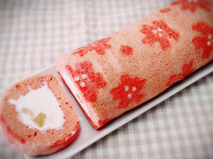 櫻花蛋糕捲【烘焙展西式食譜】