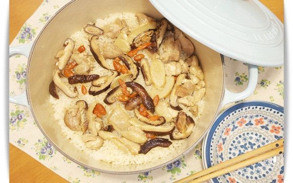 「香菇麻油雞炊飯」暖身必備料理