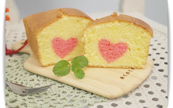 「愛心磅蛋糕」可愛又可口 ♡