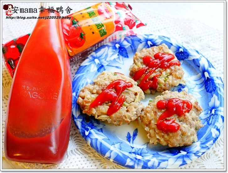 洋蔥煎肉餅~蕃茄醬懶人料理