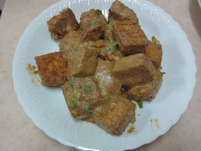 ♥我的手作料理♥ 金沙豆腐