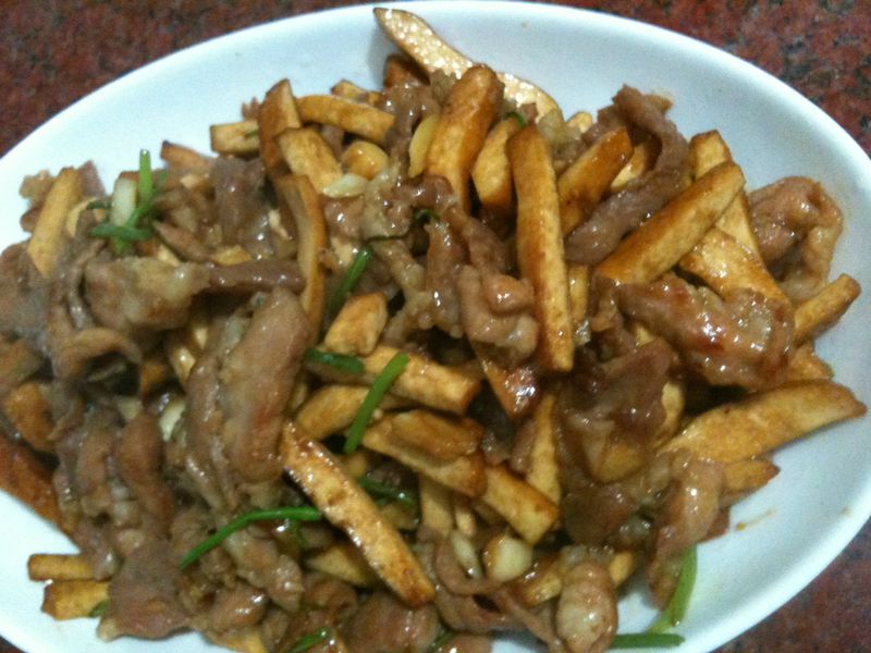 香干肉絲