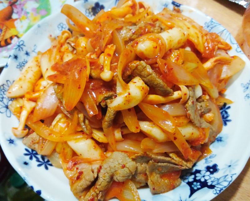 韓式泡菜年糕炒牛肉【全聯料理王大賽】