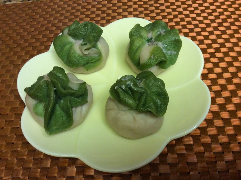 翡翠白菜蒸餃