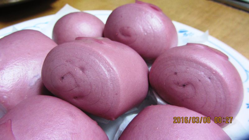 夢幻紫的紫地瓜饅頭