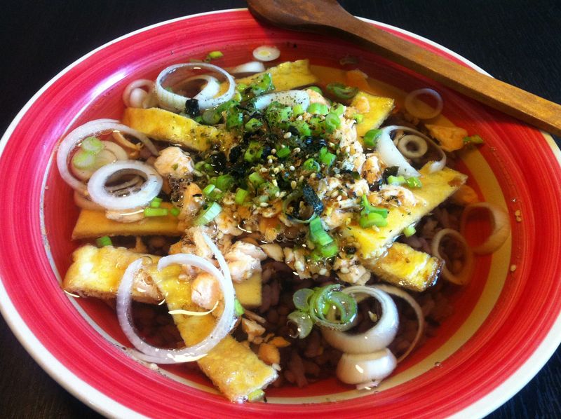 <快速料理-鮭魚茶泡飯>