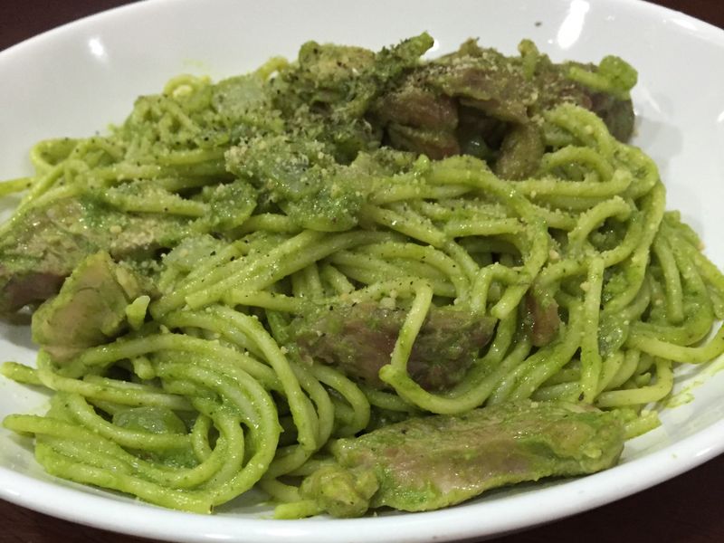 超簡單 青醬雞肉義大利麵