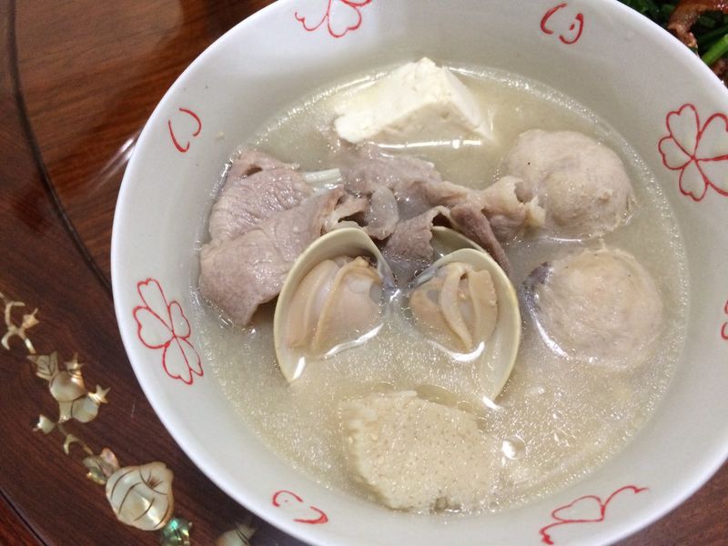 味噌蛤蜊梅花豬肉鍋