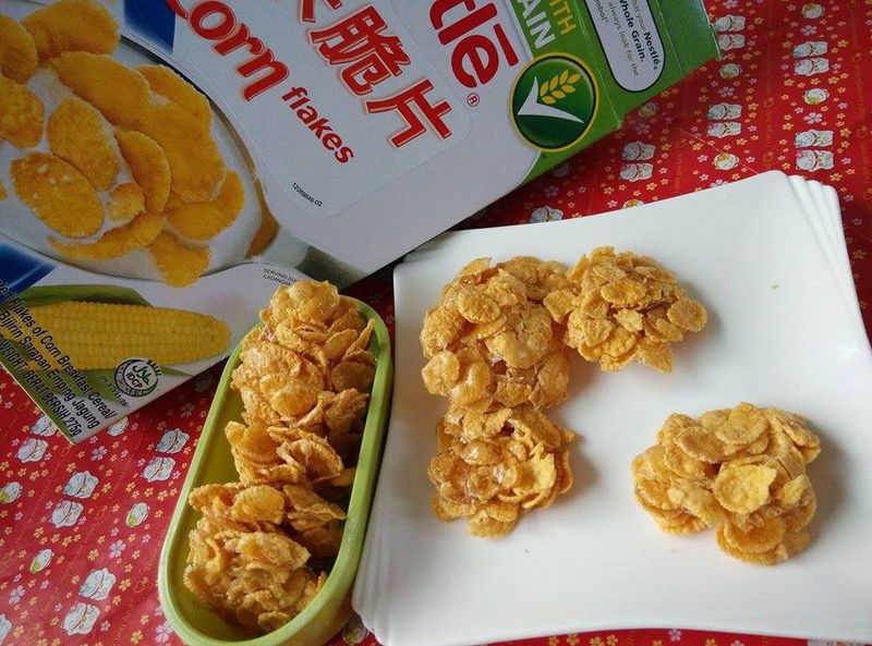 和孩子一起做~脆片餅乾『雀巢玉米脆片』