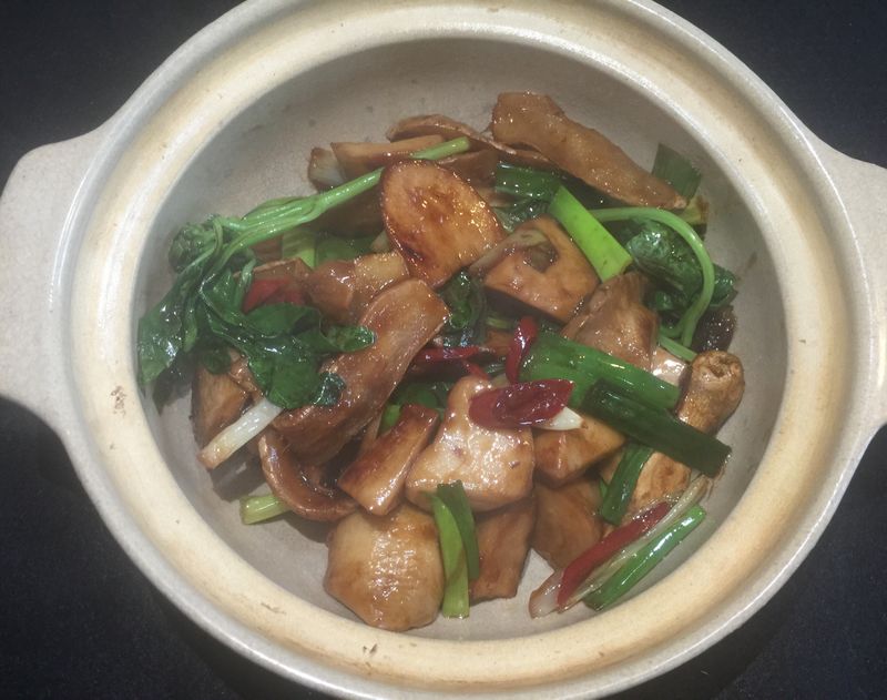 三杯杏鮑茹
