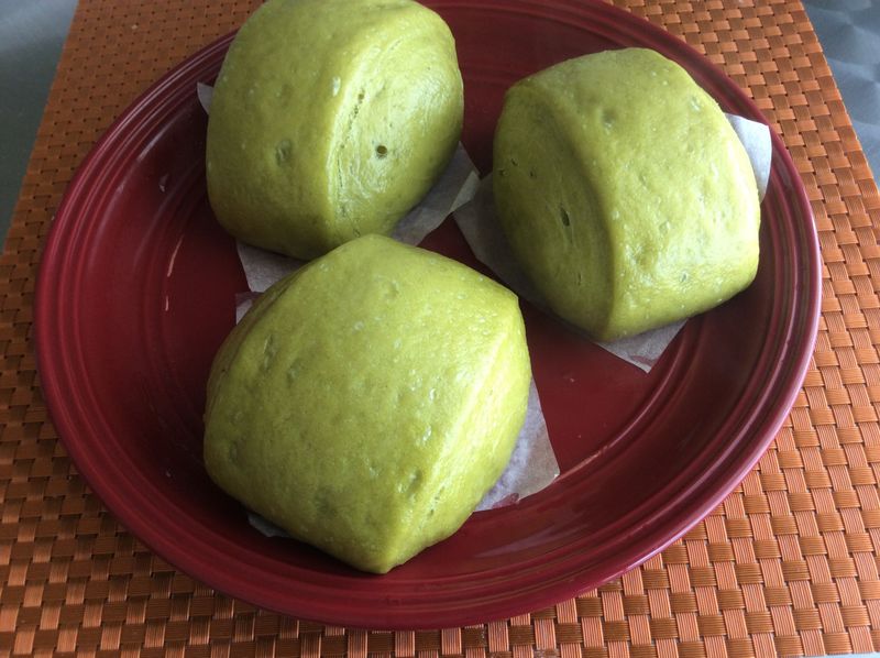 老麵菠菜饅頭