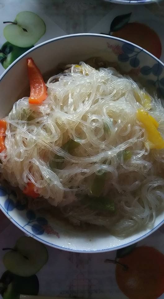 三色椒炒粉絲