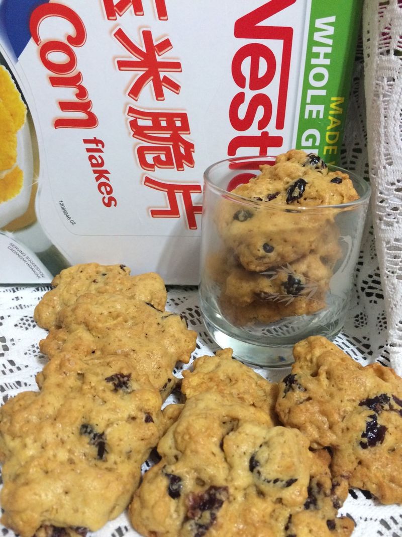 玉米脆片蔓越莓餅乾-[雀巢玉米脆片]
