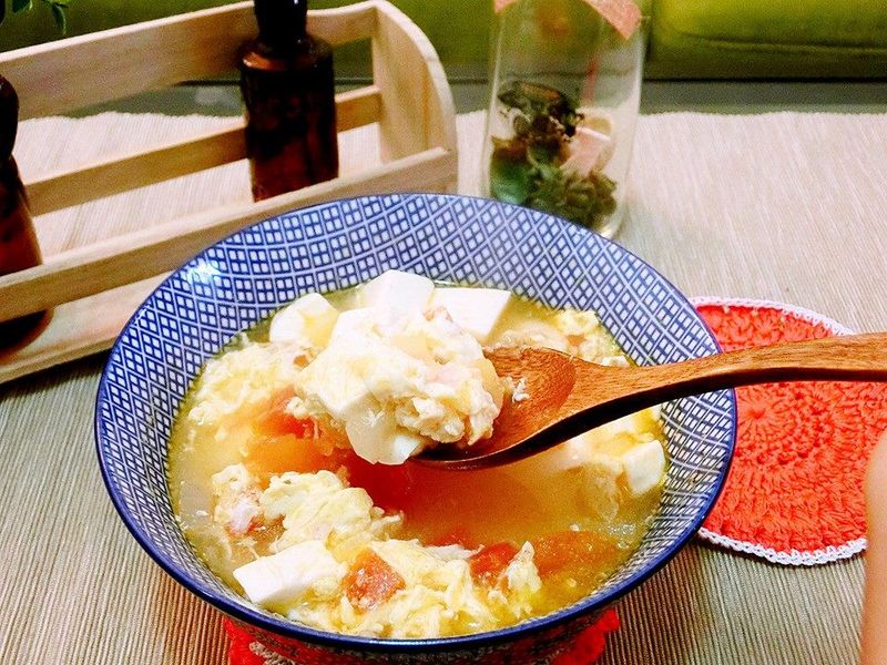 番茄煨豆腐湯【牙口不好系列】