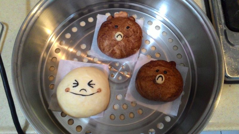 LINE饅頭人熊大兔兔饅頭