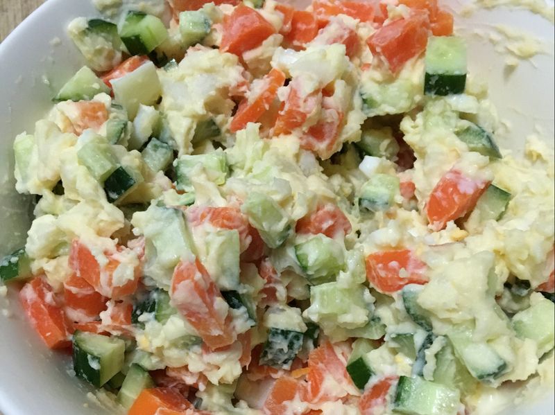 {隨意料理}馬鈴薯蔬菜沙拉