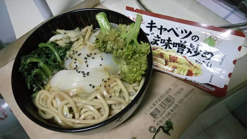 味噌白菜拉麵【全聯快炒包料理】