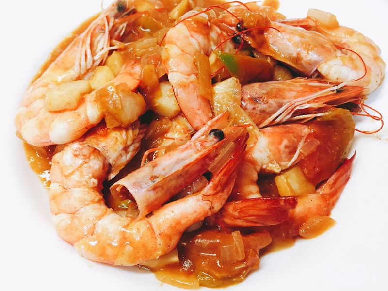 咖哩蕃茄蝦🍛🍅🍤