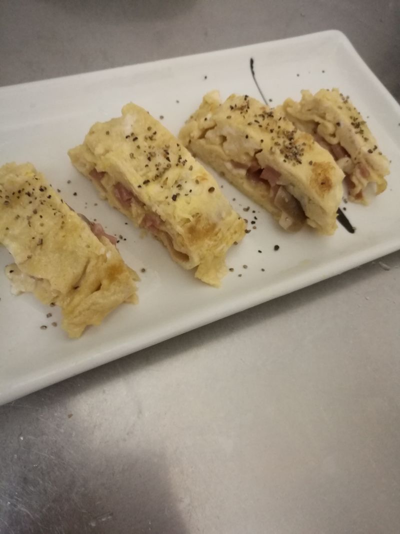 火腿菇菇燒
