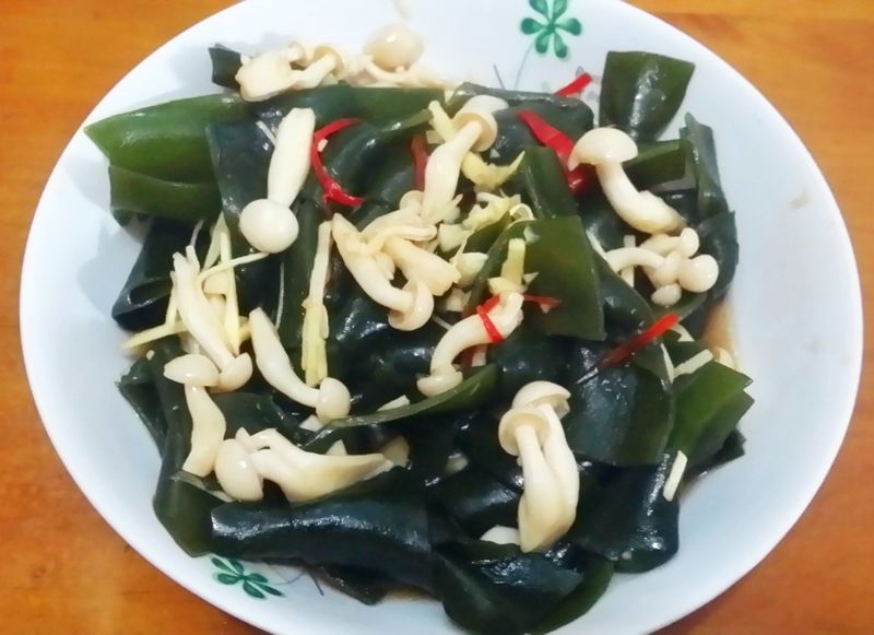 涼拌雪白菇海帶結_好菇道美味家廚