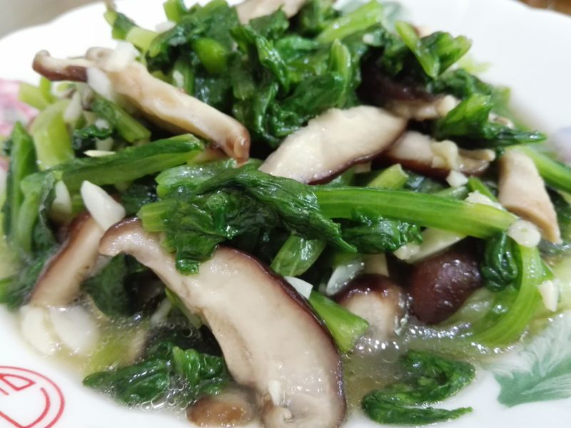 鮮香菇炒A菜
