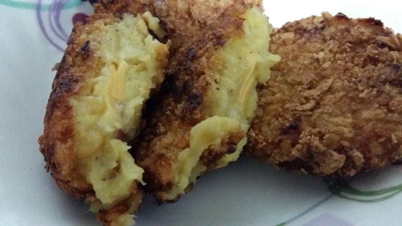 金黃奶香地瓜可樂餅【全聯快炒包料理】