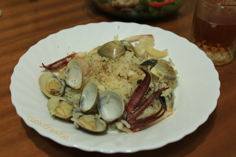 奶油海鮮燉飯