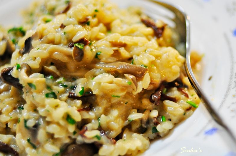 義式野菇燉飯 mushroom risotto