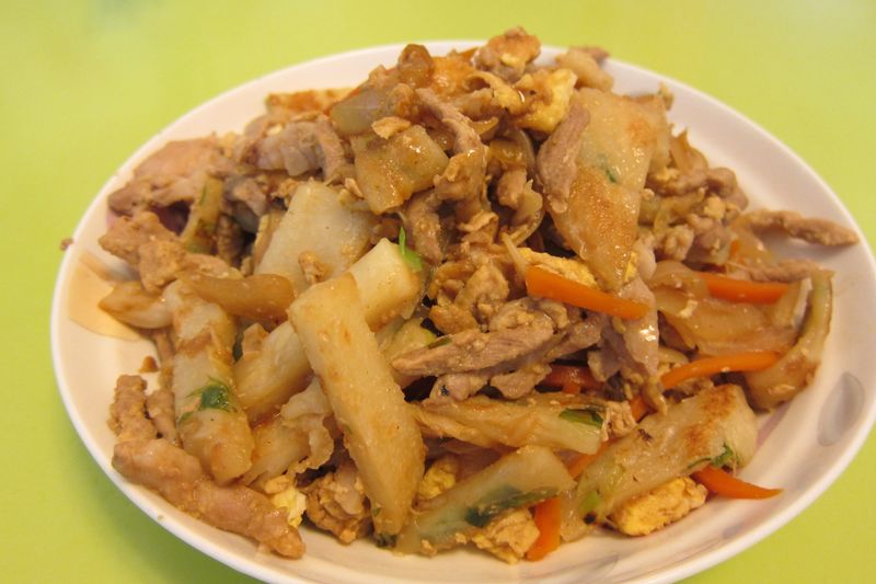 豬肉炒餅