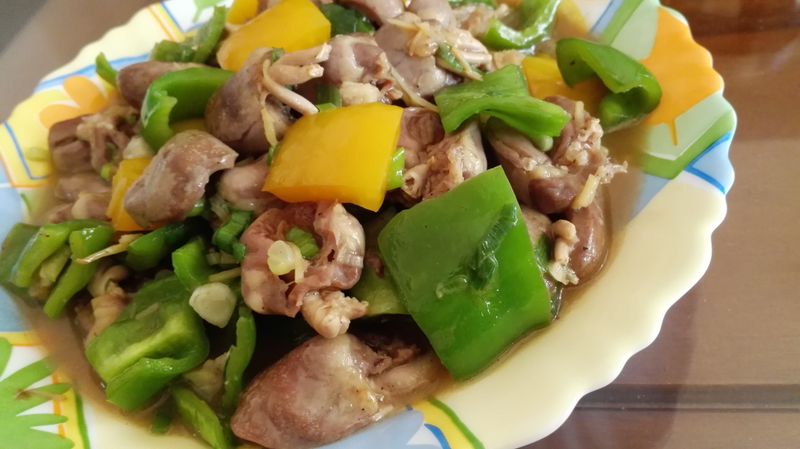 雞心炒青椒
