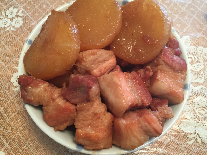 日式白蘿蔔滷五花肉