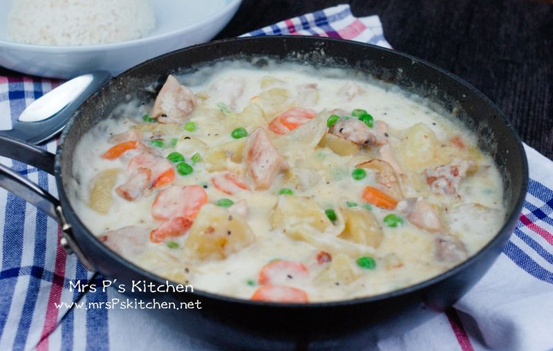白醬燴雞飯