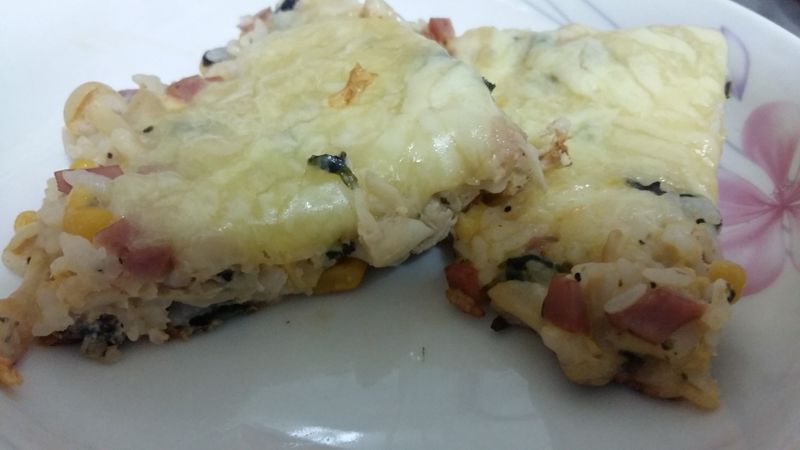 (剩飯料理)米披薩