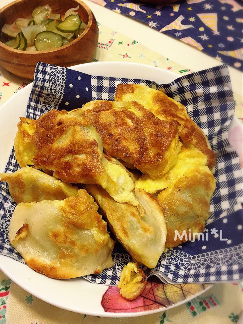 酥脆煎蛋餃