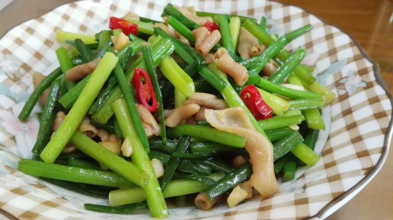 韭菜炒鴨腸