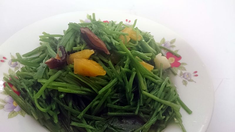 《客家美食》鳳梨豆醬炒野蓮