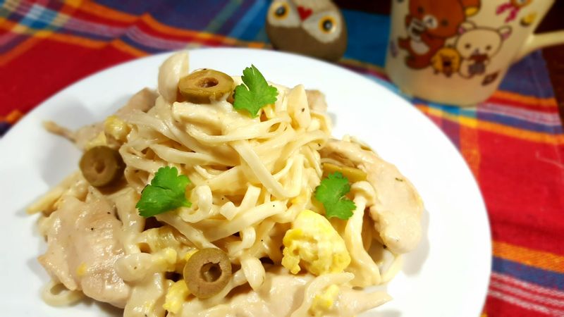 【懶人菇菇雞肉白醬燴麵】好菇道美味家廚