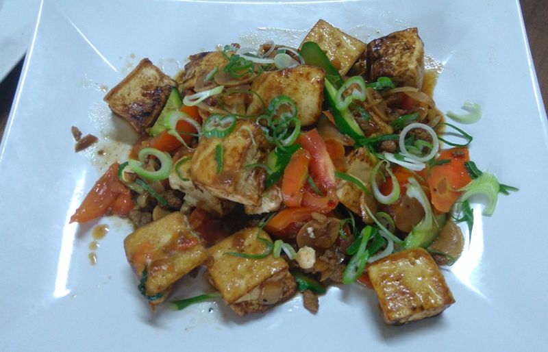 豆腐燒蔬菜