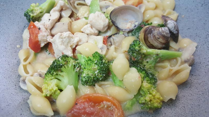 寶寶料理-奶油雞肉義大利麵