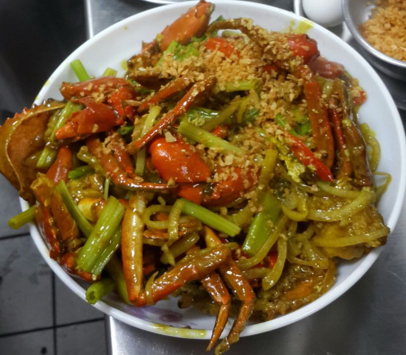 咖哩炒蟹