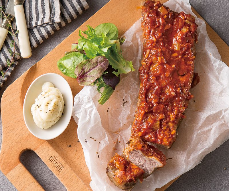 鄉村BBQ豬肋排(蒸氣烘烤爐)