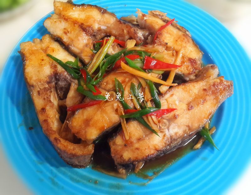 蔥燒魚片