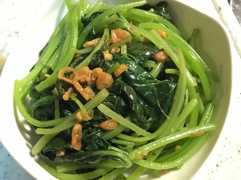 現燙蕃薯葉